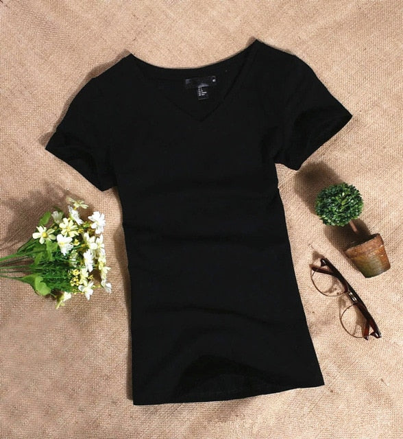 MRMT 2020 Women's T Shirt Women Short Sleeved Slim Solid Color Womens Simple Tee T-Shirt For Female Tshirt