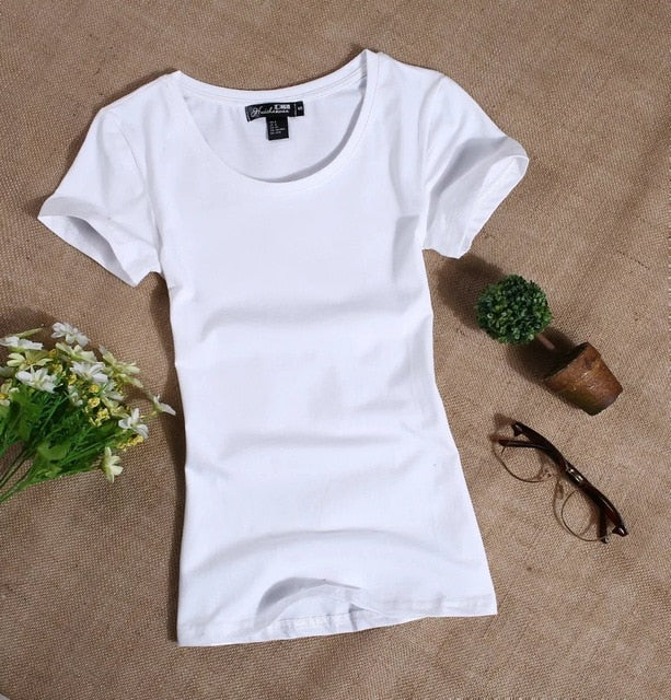 MRMT 2020 Women's T Shirt Women Short Sleeved Slim Solid Color Womens Simple Tee T-Shirt For Female Tshirt