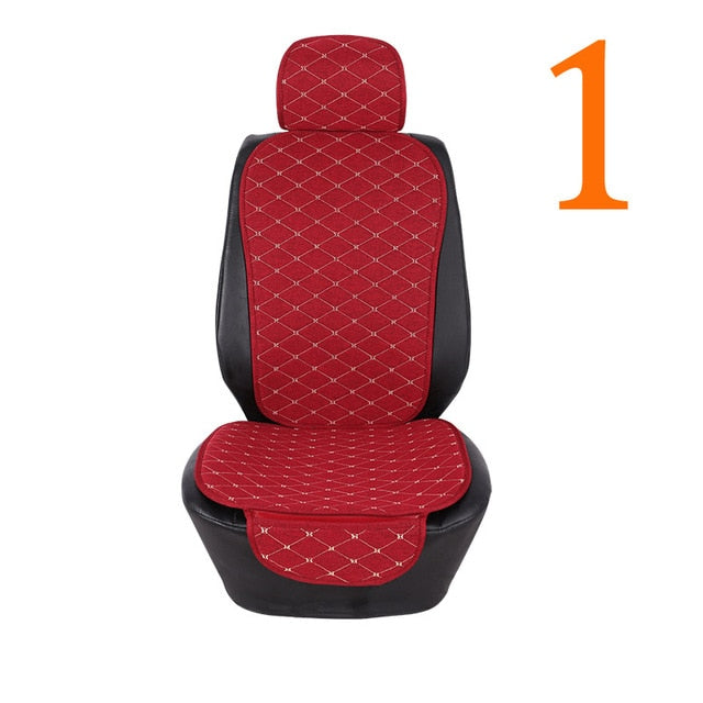 Car Seat Cover Protector Front Rear Back Seat Cushion Pad Mat with Backrest for Auto Automotive Interior Truck Suv or Van