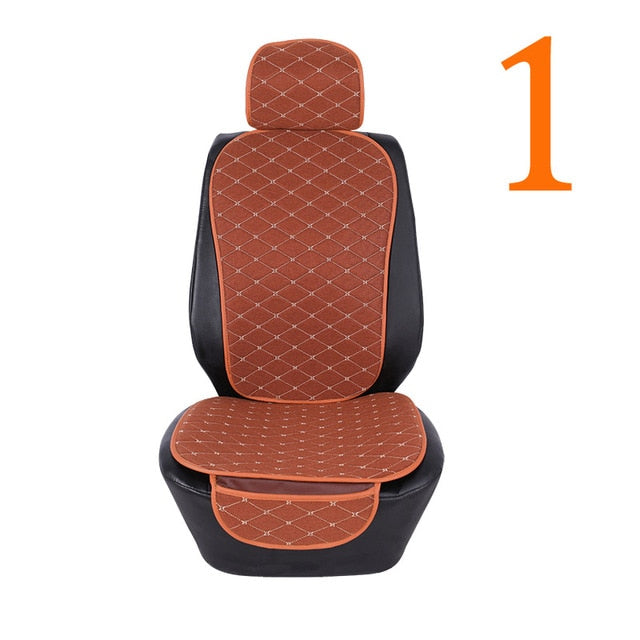 Car Seat Cover Protector Front Rear Back Seat Cushion Pad Mat with Backrest for Auto Automotive Interior Truck Suv or Van