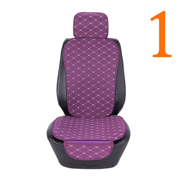 Car Seat Cover Protector Front Rear Back Seat Cushion Pad Mat with Backrest for Auto Automotive Interior Truck Suv or Van
