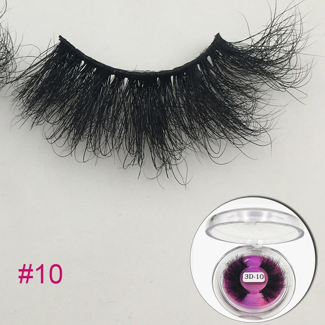RED SIREN Mink Eyelashes 25mm Lashes Fluffy Messy 3D False Eyelashes Dramatic Long Natural Lashes Wholesale Makeup Mink Lashes