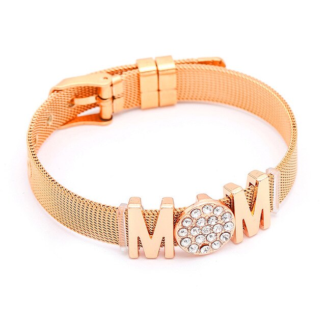 SEIALOY Fashion Stainless Steel Mesh Watch Chain Bracelets For Women Men Rose Gold Charm Brands Bracelet Bangles Jewelry