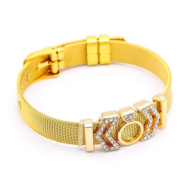 SEIALOY Fashion Stainless Steel Mesh Watch Chain Bracelets For Women Men Rose Gold Charm Brands Bracelet Bangles Jewelry