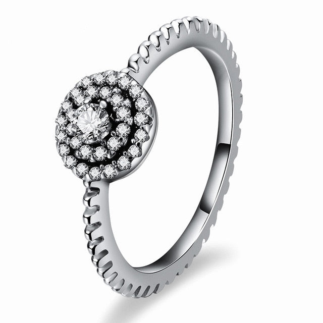New Trendy Crystal Engagement Claws Design Hot Sale Rings For Women AAA White Zircon Cubic elegant rings Female Wedding jewerly