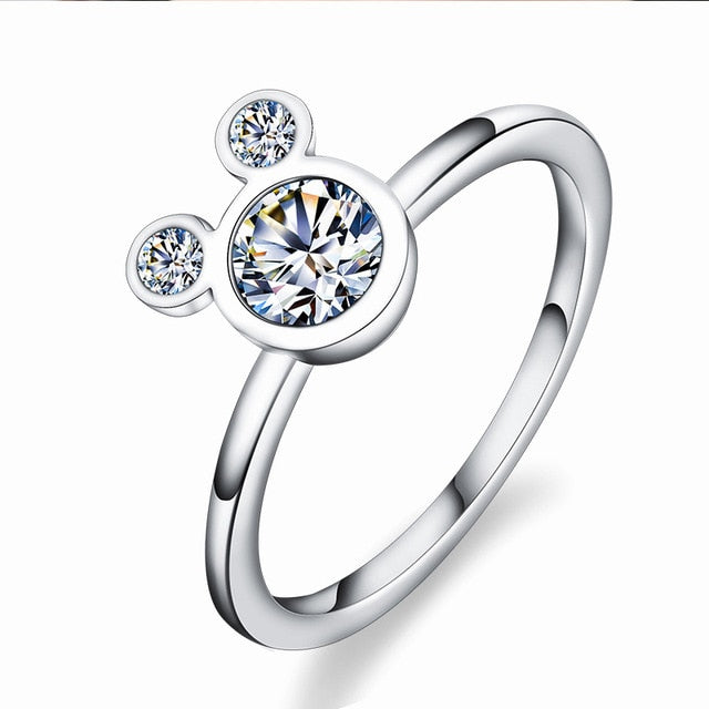 New Trendy Crystal Engagement Claws Design Hot Sale Rings For Women AAA White Zircon Cubic elegant rings Female Wedding jewerly