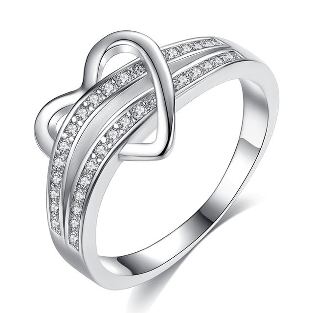 New Trendy Crystal Engagement Claws Design Hot Sale Rings For Women AAA White Zircon Cubic elegant rings Female Wedding jewerly