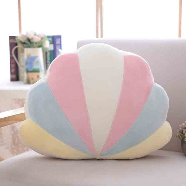 Lucky Boy Sunday Colorful Moon Rainbow Star Cloud Conch Plush Pillow Kids Plush Toys Soft Sofa Cushion Baby Sleeping Pillow Gift
