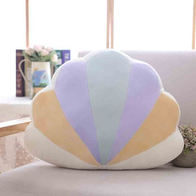 Lucky Boy Sunday Colorful Moon Rainbow Star Cloud Conch Plush Pillow Kids Plush Toys Soft Sofa Cushion Baby Sleeping Pillow Gift