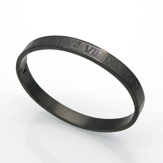 3pcs/set Royal Roman Bracelets & Bangles Love Bangle Bracelet For Men stainless steel Rectangle Bracelet Pulseira Men's Jewelry