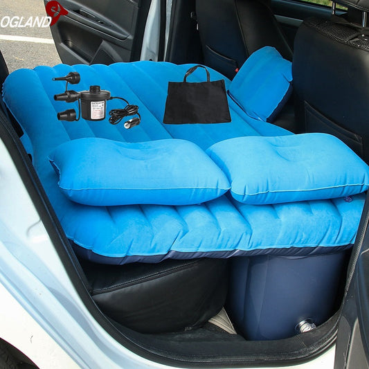 OGLAND Car Air Inflatable Travel Mattress Bed for Car Back Seat Mattress Multifunctional Sofa Pillow Outdoor Camping Mat Cushion