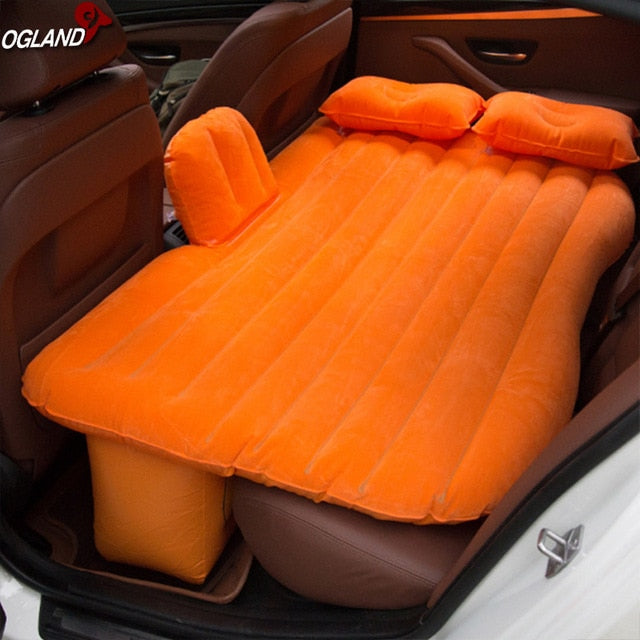 OGLAND Car Air Inflatable Travel Mattress Bed for Car Back Seat Mattress Multifunctional Sofa Pillow Outdoor Camping Mat Cushion