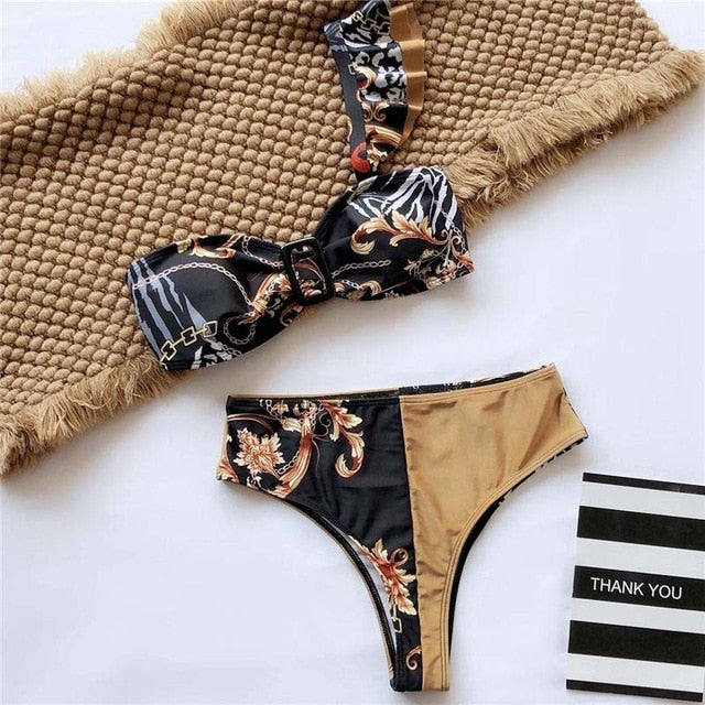 Sexy Leopard Bikinis 2020 Micro Bikini Set Push Up Thong Biquini High Cut Swimwear Women Mini Swimsuit Female Bathing Suit