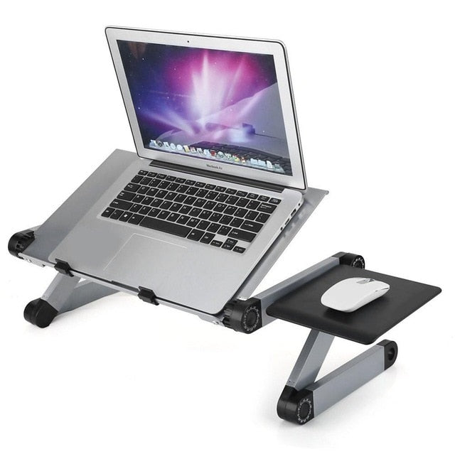 Portable Adjustable Aluminum Laptop Desk Stand Table Vented Ergonomic TV Bed laptop stand  Working Office PC Riser Bed Sofa