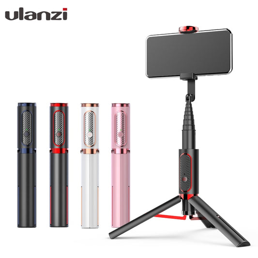 Ulanzi SK-01 Bluetooth Selfie Stick Tripod Wireless Selfie Stick Monopod for IOS iPhone11 Huawei Android Phones Selfiestick