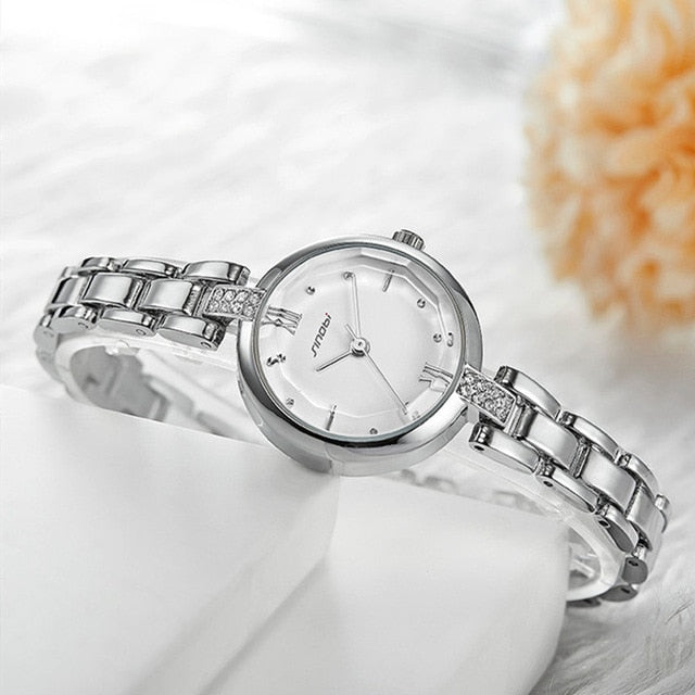 New Women Watch Rhinestone Fashion Jewelry Chain Bracelet Waterproof Small Quartz WristWatches Ladies Watch Female Watch