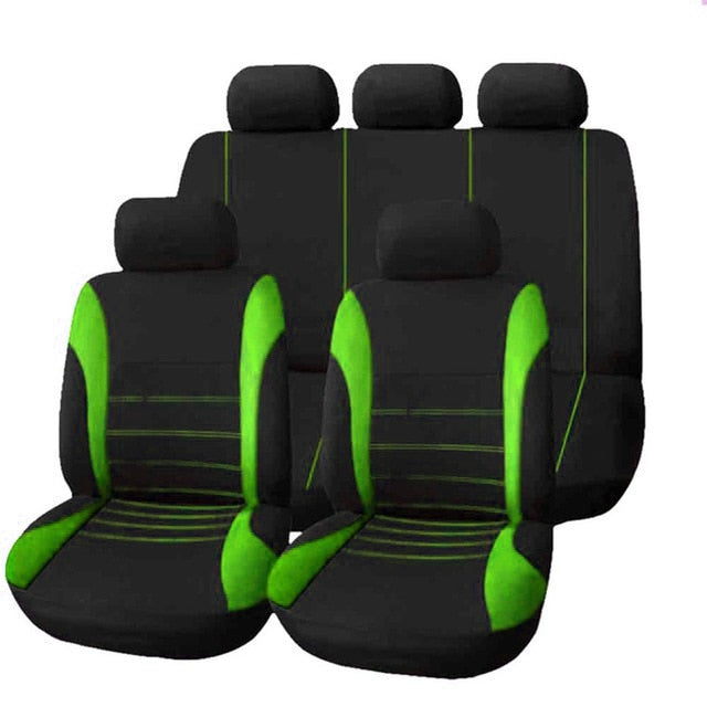 Car Seat Cover Fit Most Car Truck SUV or Van Breathable Auto Cushion Protector Polyester Cloth Universal Interior Accessories