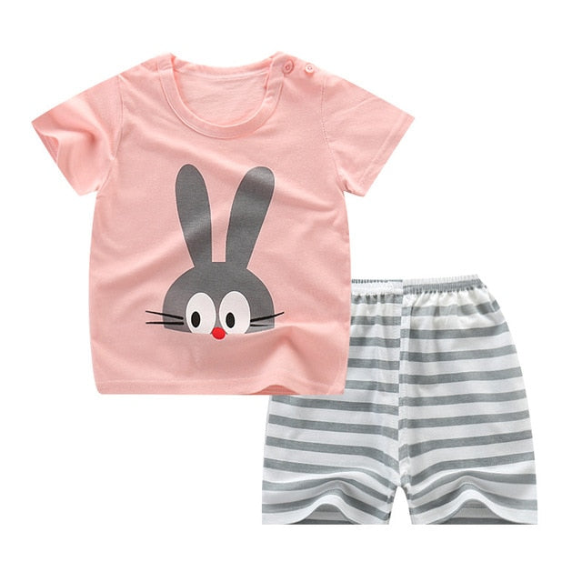 Baby Boys Clothes Sets Children Clothing Summer Short Sleeve Tracksuit for Boys Sport Suits Animal Costume for Kids Clothes