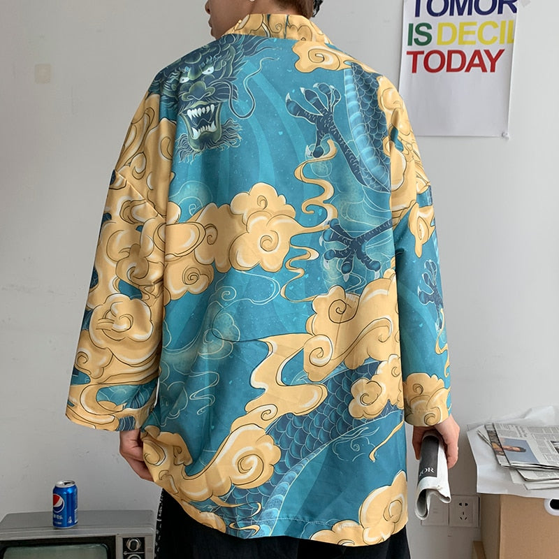Japanese shirt men kimono 2020 Chinese kimono geisha new arrival Japanese street clothing harajuku kimono