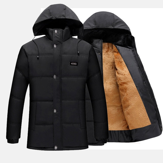 2020 New Men Jacket Coats Thicken Warm Winter Windproof Jackets Casual Mens Down Parka Hooded Outwear Cotton-padded Jacket