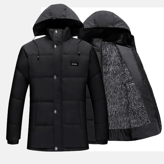 2020 New Men Jacket Coats Thicken Warm Winter Windproof Jackets Casual Mens Down Parka Hooded Outwear Cotton-padded Jacket