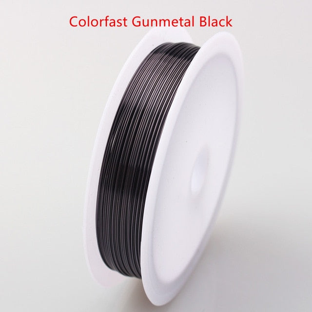 Colorfast Copper Wire For Bracelet Necklace Jewelry DIY Accessories 0.2/0.25/0.3/0.5/0.6/1.0mm Craft Beading Wire HK018