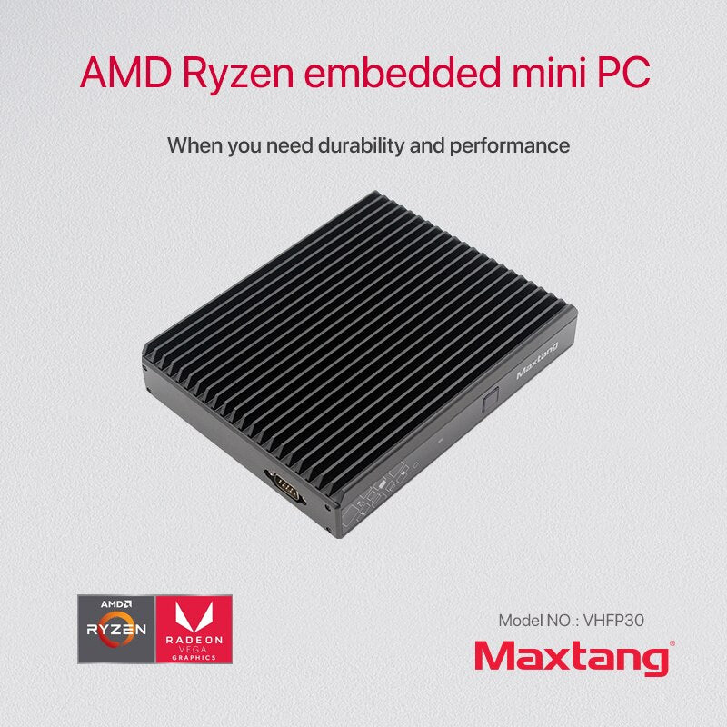 Fanless embedded mini pc Ryzen 2500U DDR4 NVME Gaming computers nuc LAN USB HDMI