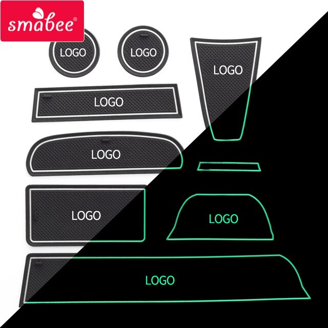Smabee Anti-Slip Gate Slot Cup Mat for Lada Granta Interior Non-slip mat Accessories Door Pad 9pcs/16pcs Car Styling Stickers