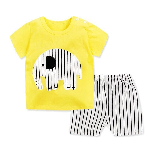 Children's Wear 2018 spring Summer Baby kids Boys Sports casual Suit boy T-shirt + jeans 2pc Set Children's Clothes kids clothes
