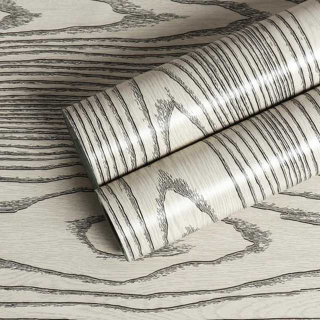 Wood Grain Wallpaper Self-adhesive Waterproof Wall Stickers Contact Papers Wardrobe Furniture Door Film Decor Home Improvement