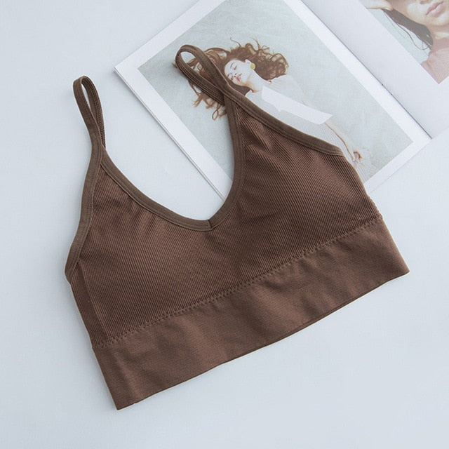 Sports Bra 2020  Women Fitness Top Seamless Yoga Bra Black White Running Yoga Gym Crop Top Women Push Up Sport Bra Top