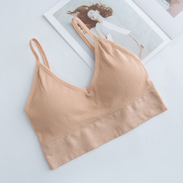 Sports Bra 2020  Women Fitness Top Seamless Yoga Bra Black White Running Yoga Gym Crop Top Women Push Up Sport Bra Top