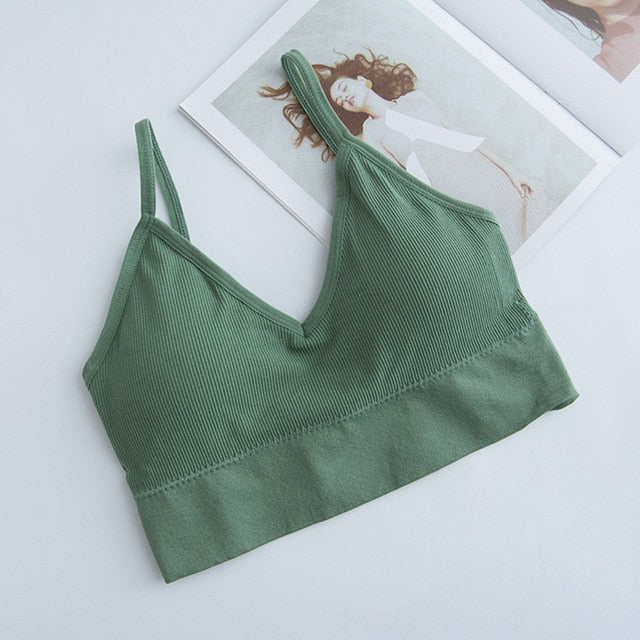 Sports Bra 2020  Women Fitness Top Seamless Yoga Bra Black White Running Yoga Gym Crop Top Women Push Up Sport Bra Top