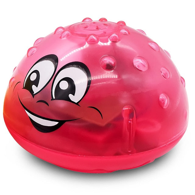 Creative Water Spray Bath Toy Whale Shape Led Light Water Spray Ball Baby Bath Water Toys Automatic Induction Toys For Kids Gift