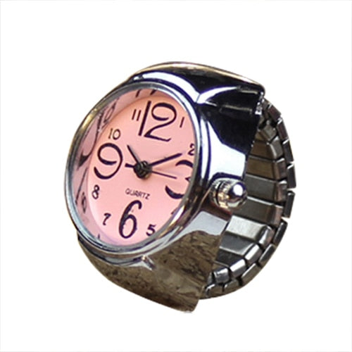 Fashion Women Men Ring Watch Stretch Quartz Finger Watches Rings Jewelry Gifts XRQ88