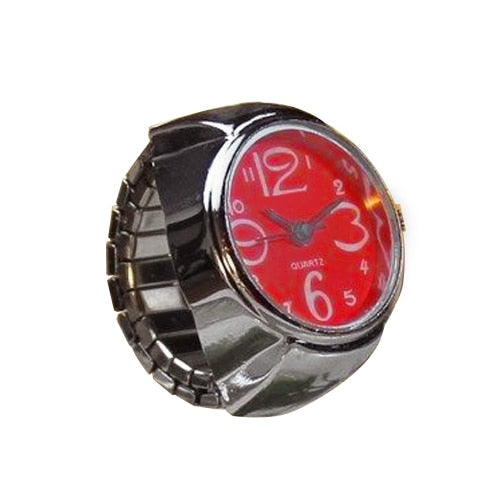 Fashion Women Men Ring Watch Stretch Quartz Finger Watches Rings Jewelry Gifts XRQ88