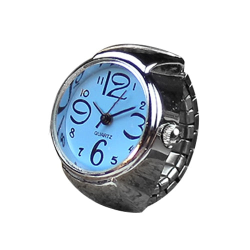 Fashion Women Men Ring Watch Stretch Quartz Finger Watches Rings Jewelry Gifts XRQ88