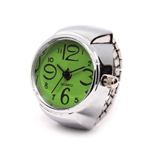 Fashion Women Men Ring Watch Stretch Quartz Finger Watches Rings Jewelry Gifts XRQ88