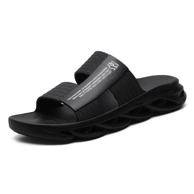 Summer Men Shoes Male Home Indoor Bathroom Slippers Lightweight Men's Slippers Teenager Black Beach Sandals Comfort Man Shoe L13
