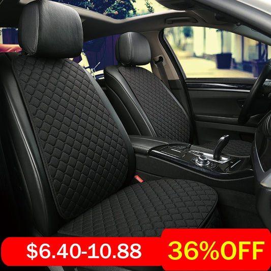 Car Seat Cover Protector Front Backrest Cushion Pad Mat Flax auto Breathable Protector seat Mat Pad Car Accessories
