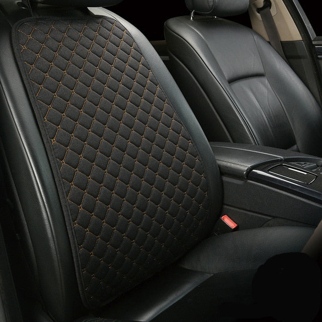 Car Seat Cover Protector Front Backrest Cushion Pad Mat Flax auto Breathable Protector seat Mat Pad Car Accessories