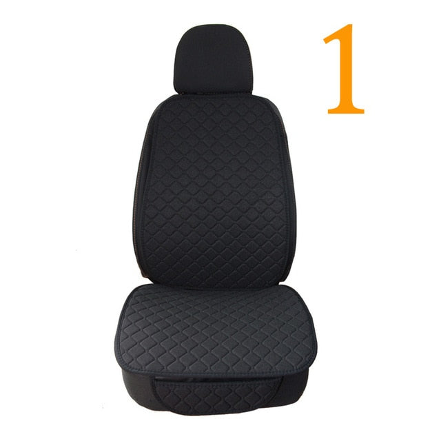 Car Seat Cover Protector Front Backrest Cushion Pad Mat Flax auto Breathable Protector seat Mat Pad Car Accessories