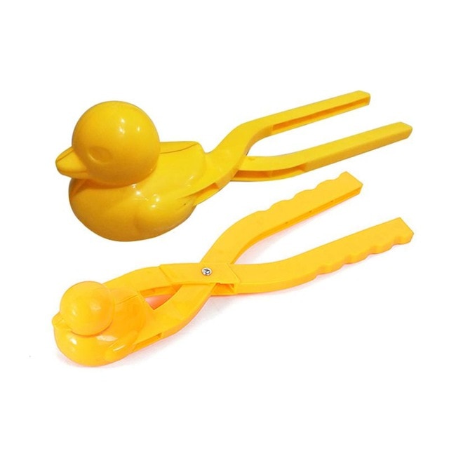 Plastic Snowball Maker Clip Safety Cartoon Duck Winter Snow Sand Mold Tool for Snowball Fight Outdoor Fun Sports Dropshipping