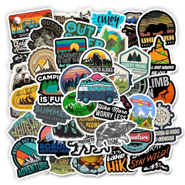 35/50pcs Vsco Sticker for Kids Anime Laptop Stickers Pack Skateboard Motorcycle Vsco Girl Toys for Children Cool Animal Stickers