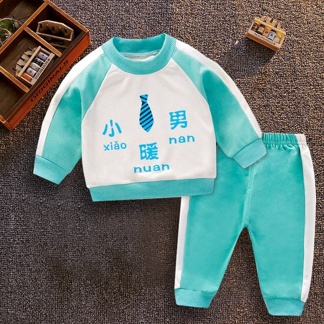 Spring Autumn and winter kids baby boy clothes coat+pant 2pcs baby girl clothes Toddler boy clothing set,Rroupas bebess meninoss