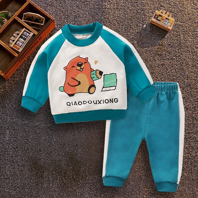 Spring Autumn and winter kids baby boy clothes coat+pant 2pcs baby girl clothes Toddler boy clothing set,Rroupas bebess meninoss