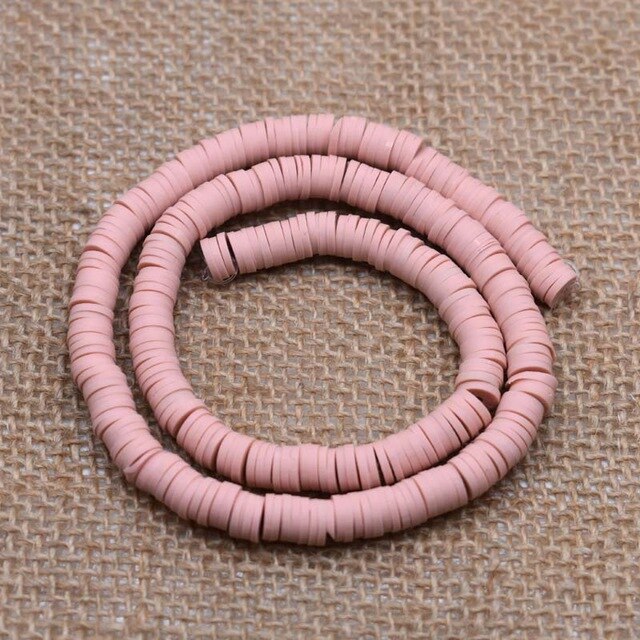 6mm Flat Round Polymer Clay Beads Chip Disk Loose Spacer Handmade Beads For DIY Jewelry Making Bracelet Finding Mixed Color