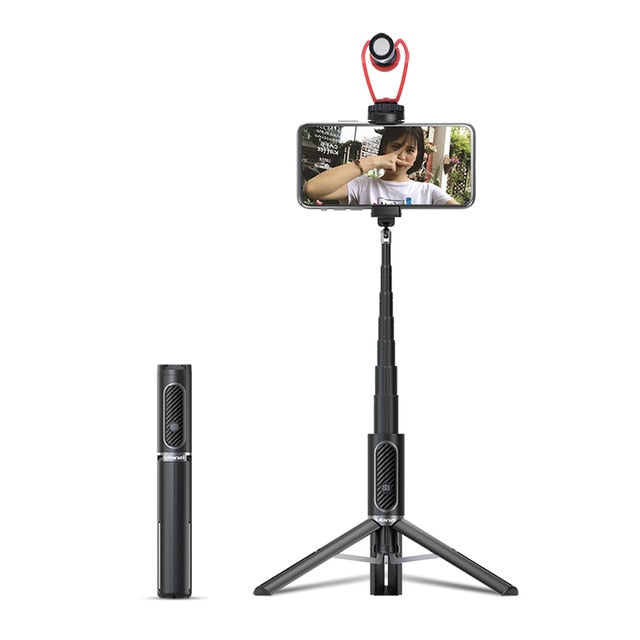 Ulanzi SK-01 3 in 1 Wireless Bluetooth Selfie Stick Foldable Tripod Expandable Monopod with Remote Control for iPhone Android