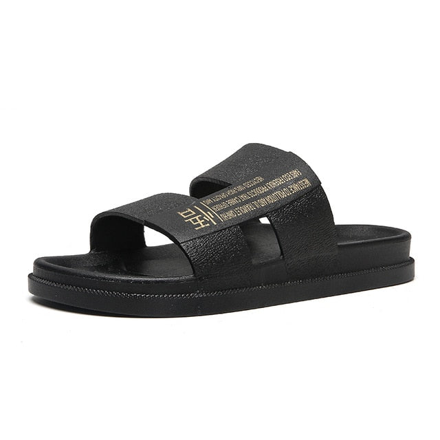 Summer Men Shoes Male Home Indoor Bathroom Slippers Lightweight Men's Slippers Teenager Black Beach Sandals Comfort Man Shoe L13