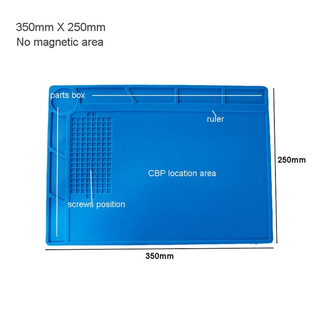 ESD Heat Insulation Working mat Soldering Station Iron Phone Computer Repair Mat Magnetic Heat-resistant BGA Insulator Platform